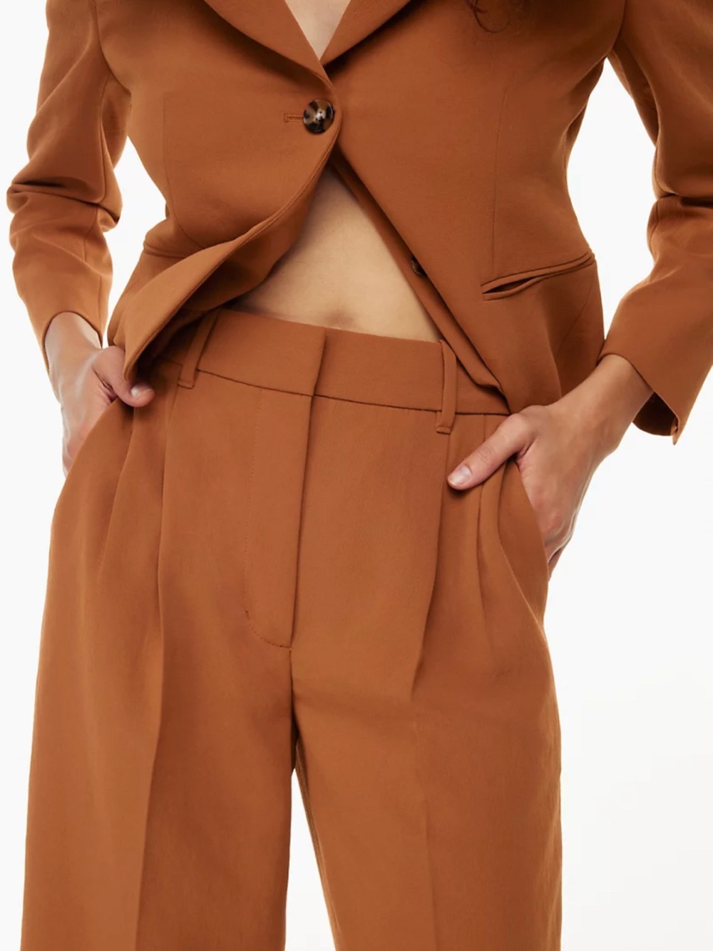 ARITZIA Wilfred Effortless Crop (Sz 6 SHORT)